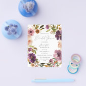 Lila und rosafarbenes Brautparty V2 groß Flyer (Einzeln)