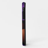 Lila und Rose-Gold-Halbkreise, Name in Weiß Case-Mate iPhone Hülle (Hinten/Links)