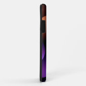 Lila und Rose-Gold-Halbkreise, Name in Weiß Case-Mate iPhone Hülle (Hinten/Rechts)