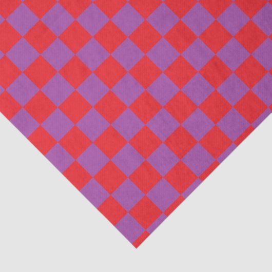 Lila und rot geprüft seidenpapier (Ausschnitt)