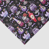 Lila und rote Halloween-Cocktails und -Tränke Seidenpapier (Ausschnitt)