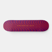 Lila und rote psychedelische FeuerStreifen, Krasse Skateboard (Horizontal)