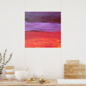 lila und roter Druck Poster (Küche)