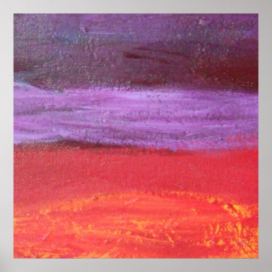 lila und roter Druck Poster (Vorne)