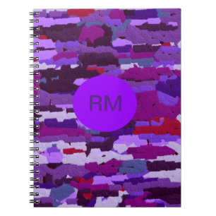 Lila und roter Krebs Notizblock
