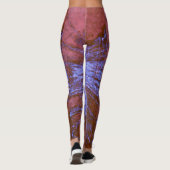 Lila und roter Paint-Spritzer Leggings (Rückseite)