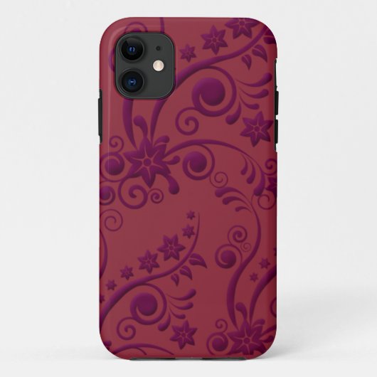 Lila und roter prägeartiger Blick iPhone 5 Case-Mate iPhone Hülle (Rückseite)