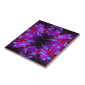Lila und rotes Kaleidoskopmuster Fliese (Seite)