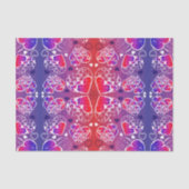 Lila und rotes, romantisches Herzmuster Seidenpapier (Vorderseite)