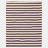 Lila und rötlich-rosa Streifen Fleecedecke (Vorderseite)