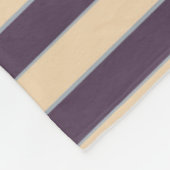 Lila und rötlich-rosa Streifen Fleecedecke (Ecke)