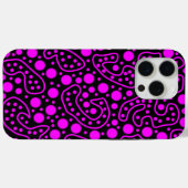 Lila und schwarz Case-Mate iPhone hülle (Rückseite (Horizontal))