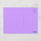 Lila und schwarz Danke, dass Sie die Postkarte beg (Rückseite)