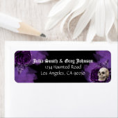 Lila und schwarz-gotische Rücksendeadresse (Insitu)