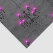 Lila und schwarz-gotisches Kronleuchter Seidenpapier (Detail)