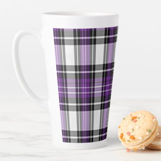 Lila und schwarz Kariert Milchtasse (Beispiel)