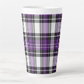 Lila und schwarz Kariert Milchtasse (Vorderseite)