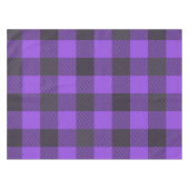 Lila und schwarz Kariert Tischdecke (Vorderseite (Horizontal))
