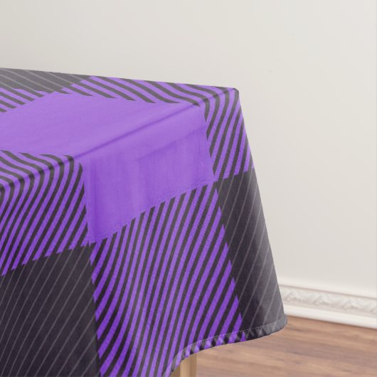Lila und schwarz Kariert Tischdecke (Beispiel)