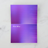 Lila und schwarz karte (Innenseite)