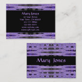 lila und schwarz visitenkarte (Vorne/Hinten)