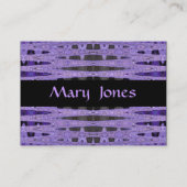 lila und schwarz visitenkarte (Rückseite)