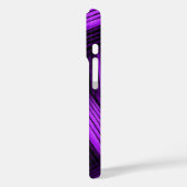 Lila und schwarz Zeitgenössisch Abstrakt Case-Mate iPhone Hülle (Rückseite / Links)