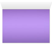 Lila und schwarze BlumenTischnummer-Karte (Innenansicht Horizontal (Unten))