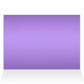 Lila und schwarze BlumenTischnummer-Karte (Innenansicht Horizontal (Oben))