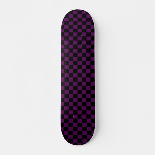 Lila und schwarze Checkered Plattform Skateboard (Vorne)