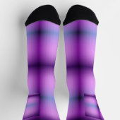 Lila und schwarze Gradienten-Kniestrümpfe  Socken (Oben)