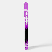 Lila und schwarze Grafikkartentelefongehäuse Case-Mate iPhone Hülle (Rückseite / Links)