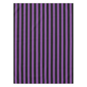 Lila und schwarze Hexen Streifen Halloween Gemuste Tischdecke (Vorderseite)