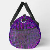 Lila und schwarze hintere Atomwellen Duffle Bag (Rechts)