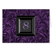 Lila und schwarze Hochzeitskarten (Vorderseite (Horizontal))