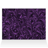 Lila und schwarze Hochzeitskarten (Innenansicht Horizontal (Oben))