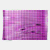 Lila und schwarze Karos, Geschirrhandtuch Geschirrtuch (Horizontal)