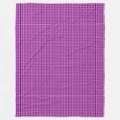 Lila und schwarze Karos, große Fleecedecke (Vorderseite)
