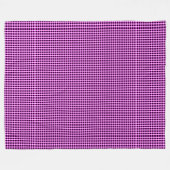 Lila und schwarze Karos, große Fleecedecke (Vorderseite (Horizontal))