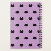 Lila und schwarze Katzen Planer (Rückseite)