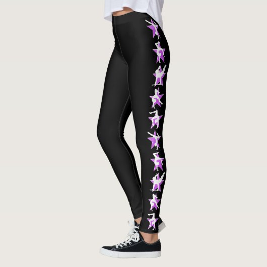 LILA UND SCHWARZE LEGGINGS (Links)