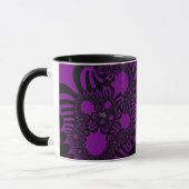Lila und schwarze Mod Tasse (Links)