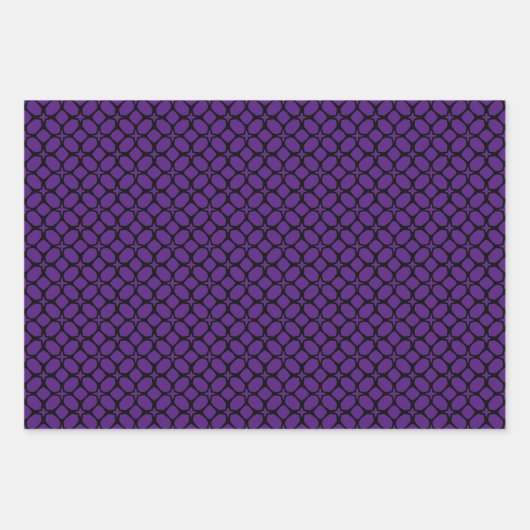 Lila und schwarze Papierpackung 400 c Geschenkpapier Set (Vorderseite 2)