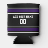 Lila und schwarze Poe Cooler anpassen Dosenkühler (Vorderseite)