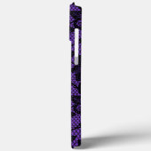 Lila und schwarze Spitze Case-Mate iPhone Hülle (Rückseite / Links)