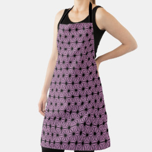 Lila und schwarze Sterne Schürze