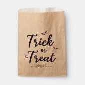 Lila und schwarze Streifen Geschenktütchen (Vorderseite)