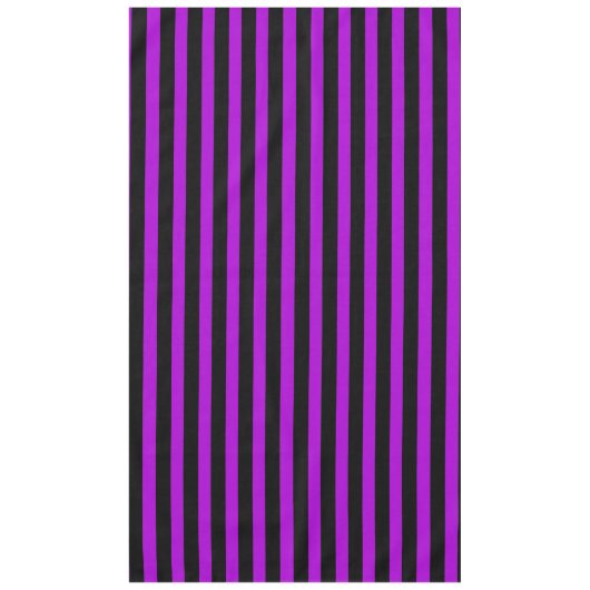 Lila und schwarze Streifen | Tischdecke (Vorderseite)