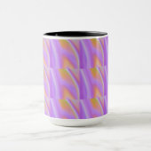 Lila und schwarze Tasse. Tasse (Zentrum)