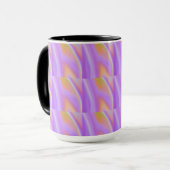 Lila und schwarze Tasse. Tasse (Vorderseite Links)